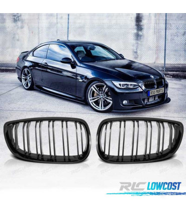 GRELHAS FRONTAIS BMW E92 E93 06-10 LOOK M4 PRETO BRILHANTE