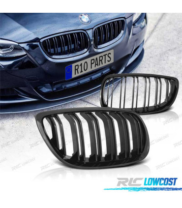 GRELHAS FRONTAIS BMW E92 E93 06-10 LOOK M4 PRETO BRILHANTE