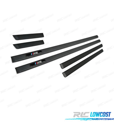 FRISOS LATERAIS DE PORTA BMW E39 SEDAN 95-03 LOOK M5 PRETO MATE