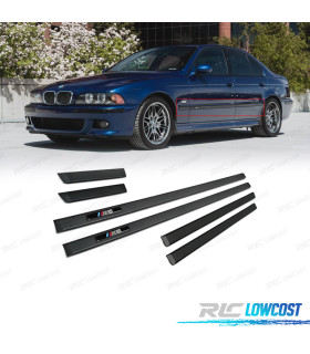 FRISOS LATERAIS DE PORTA BMW E39 SEDAN 95-03 LOOK M5 PRETO MATE
