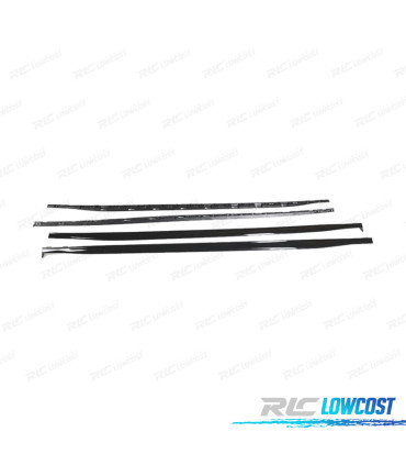 EXTENSÃO EMBALADEIRAS VOLKSWAGEN VW GOLF 8 21-23 LOOK R LINE PRETO BRILHANTE