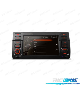 AUTO RADIO 2DIN 7" PARA BMW SERIE 3 E46 98-06 USB GPS TACTIL HD TIPO OEM