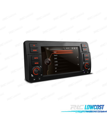 AUTO RADIO 2DIN 7" PARA BMW SERIE 3 E46 98-06 USB GPS TACTIL HD TIPO OEM