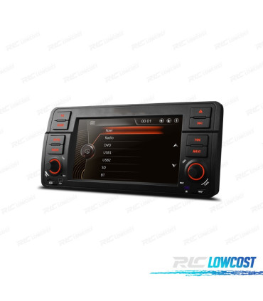 AUTO RADIO 2DIN 7" PARA BMW SERIE 3 E46 98-06 USB GPS TACTIL HD TIPO OEM
