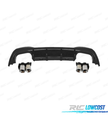 DIFUSOR VOLKSWAGEN VW GOLF 8 21-23 LOOK R SAIDA DUPLA + PONTEIRAS DE ESCAPE