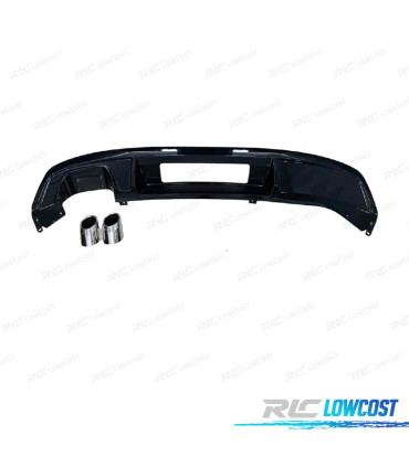 DIFUSOR SEAT LEON 17-20 LOOK FR NEGRO BRILHO + PONTAS DE ESCAPE