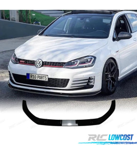SPOILER LIP VOLKSWAGEN VW GOLF 7.5 17-20 LOOK GTI PRETO BRILHANTE