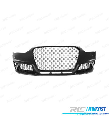 PARA-CHOQUES FRONTAL AUDI A4 B8.5 11-15 PDC SRA LOOK RS GRADE PRETA FARÓIS DE NEVOEIRO