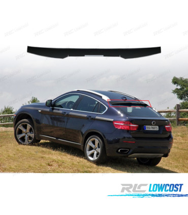 AILERON SPOILER TETO BMW X6 X6M E71 08-14 LOOK M PRETO BRILHANTE