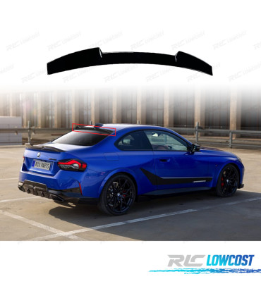 AILERON SPOILER TETO BMW G42 G87 22- LOOK M2 PRETO BRILHANTE