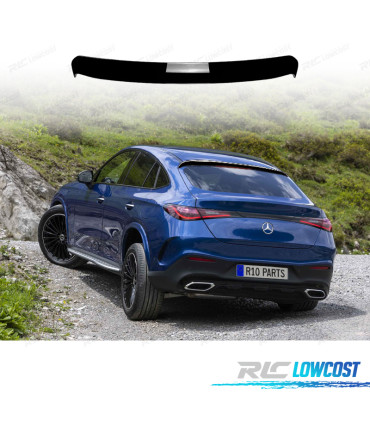 AILERON SPOILER TETO MERCEDES GLC C254 COUPE 24- LOOK AMG PRETO BRILHANTE
