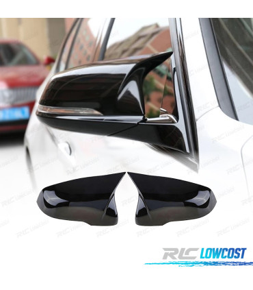 CAPAS DE ESPELHOS RETROVISORES BMW F39 F40 F44 F48 15- LOOK M PRETO BRILHANTE