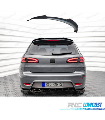 AILERON SPOILER SEAT IBIZA 6L 02-08 PRETO BRILHANTE