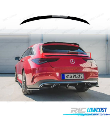 AILERON SPOILER MERCEDES CLA X118 19-23 PRETO BRILHANTE
