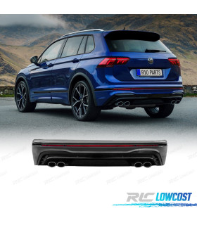 PARAGOLPES TRASEIRO VOLKSWAGEN VW TIGUAN 16-24 LOOK R PRETO