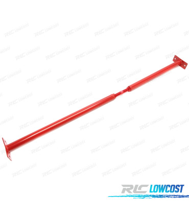 BARRA ANTI-APROXIMAÇÃO TRASEIRA AJUSTÁVEL VOLKSWAGEN VW POLO 9N 9N3 01-09 VERMELHO