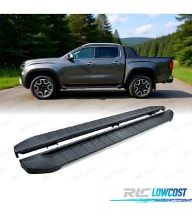 ESTRIBOS LATERAIS VOLKSWAGEN VW AMAROK 10- PRETO