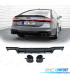 DIFUSOR AUDI A7 19-23 LOOK RS7 PRETO BRILHANTE O---O