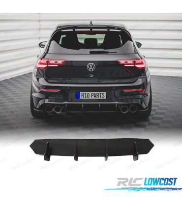 ACESSORIO DE DIFUSOR VOLKSWAGEN VW GOLF 8 R-LINE 20- PRETO