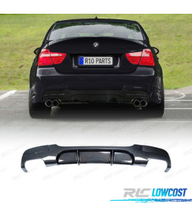 DIFUSOR BMW E90 E91 LOOK M PERFORMANCE CARBONO SAÍDA DUPLA