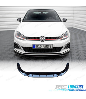 SPOILER LIP VOLKSWAGEN VW GOLF 7 7.5 12-20 LOOK CS PRETO BRILHANTE