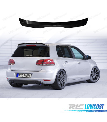 AILERON SPOILER VOLKSWAGEN VW GOLF 6 08-12 PRETO BRILHANTE