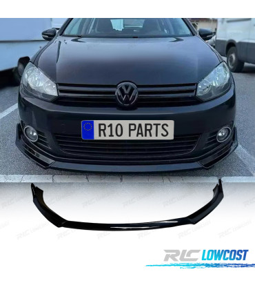 SPOILER LIP VOLKSWAGEN VW GOLF 6 08-12 PRETO BRILHANTE LISO