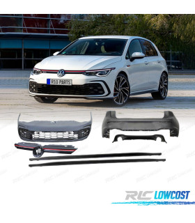 KIT CARROÇARIA VOLKSWAGEN VW GOLF MK8 20- LOOK GTI + LUZES DE NEVOEIRO