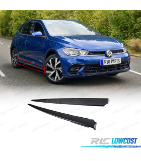 EXTENSÕES DE EMBALADEIRAS VOLKSWAGEN VW POLO 17- LOOK GTI PRETO MATE