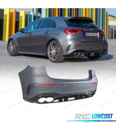 PARA-CHOQUES TRASEIRO MERCEDES CLASE A W177 19-24 LOOK AMG A45