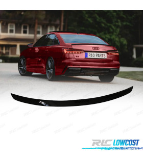 SPOILER AUDI A6 19-24 LOOK RS6 PRETO BRILHANTE