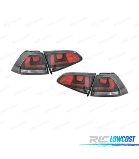 FAROLINS TRASEIROS VOLKSWAGEN VW GOLF 7 LIMOUSINE 12-17 FUNDO PRETO