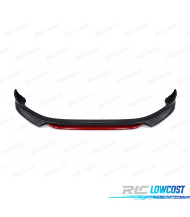 SPOILER LIP FRONTAL VOLKSWAGEN VW GOLF 7.5 LOOK ABT PRETO VERMELHO