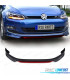 SPOILER LIP FRONTAL VOLKSWAGEN VW GOLF 7.5 LOOK ABT PRETO VERMELHO