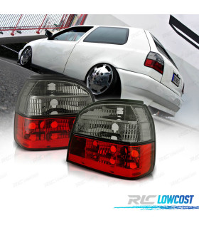 FAROLINS TRASEIROS GOLF 3 91-97 VERMELHO / ESCURECIDOS