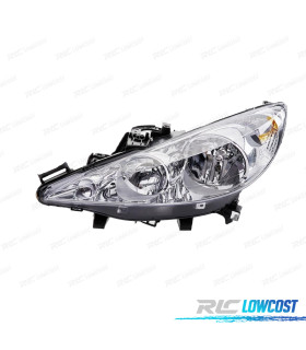 FAROL ESQ COM LENTE PEUGEOT 207 06-