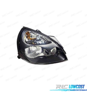 FAROL DIR OPTICAS RENAULT CLIO II 01-05 PRETO