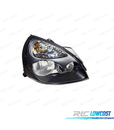 FAROL DIR OPTICAS RENAULT CLIO II 01-05 PRETO