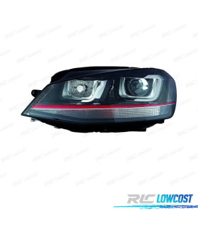 FAROL XENON VOLKSWAGEN VW GOLF VII GTI GTD 12-17 FUNDO PRETO D3S / H7