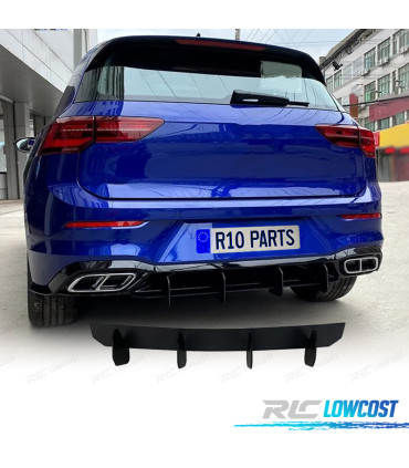 ACESSORIO DE DIFUSOR VOLKSWAGEN VW GOLF 8 R-LINE PRETO