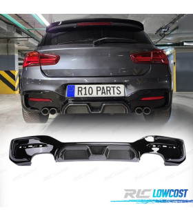 DIFUSOR BMW F20 LCI 15-19 LOOK M COMPETITION PRETO CARBONO