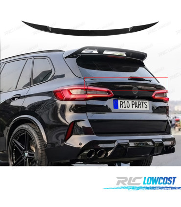 AILERON SPOILER BMW X5 G05 19-23 LOOK M PRETO BRILHANTE