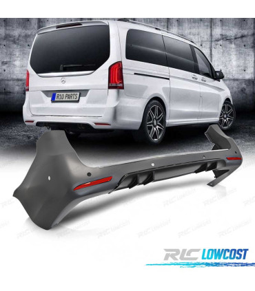PARA-CHOQUES TRASEIRO MERCEDES VITO W447 14-19 LOOK AMG PDC
