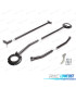 KIT BARRAS ANTI-APROXIMAÇÃO AJUSTÁVEIS VOLKSWAGEN VW JETTA II 84-91 PRETO
