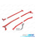 KIT BARRAS ANTI-APROXIMAÇÃO AJUSTÁVEIS VOLKSWAGEN VW POLO 6N 94-01 VERMELHO