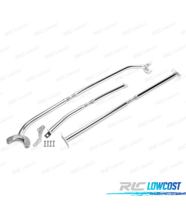 KIT BARRAS ANTI-APROXIMAÇÃO AJUSTÁVEIS SEAT TOLEDO 1M 99-04 ALUMINIO