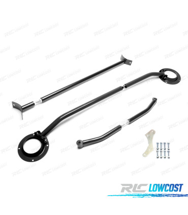 KIT BARRAS ANTI-APROXIMAÇÃO AJUSTÁVEIS VOLKSWAGEN VW VENTO 1H 1HXO 92-98 PRETO