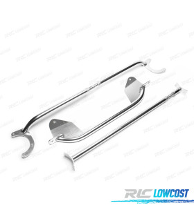 KIT BARRAS ANTI-APROXIMAÇÃO AJUSTÁVEIS VOLKSWAGEN VW GOLF MK1 74-83 ALUMINIO