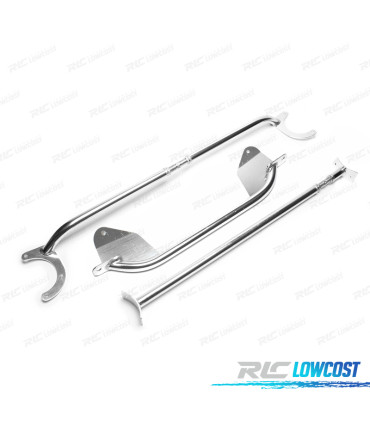 KIT BARRAS ANTI-APROXIMAÇÃO AJUSTÁVEIS VOLKSWAGEN VW SCIROCCO MK1 MK2 74-92 ALUMINIO