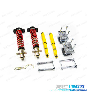 KIT SUSPENSÃO REGULÁVEL EIBACH MTS + COPELAS REGULÁVEIS VOLKSWAGEN VW CADDY I 82-92
